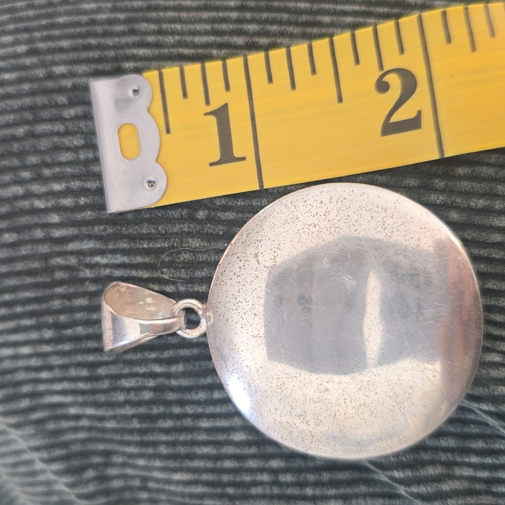 Silpada 925 Plain Wavy Silver Pendant - Picture 4 of 4